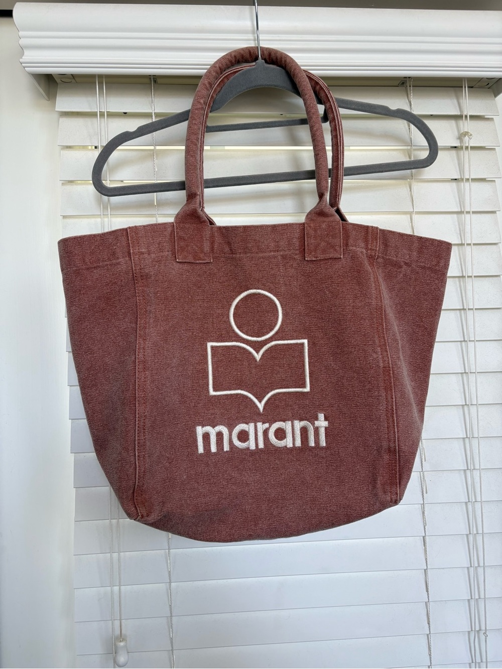 Isabel Marant Mauve Yeny bagCanvas Logo Tote Bag
